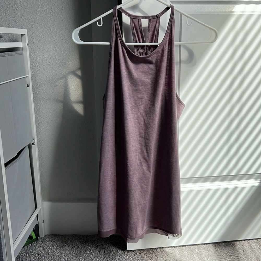 purple yoga shirt medium